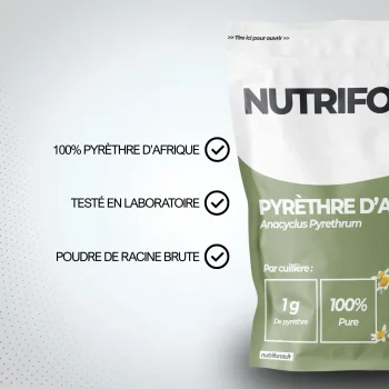 Bienfaits de la pyrèthre d'afrique complément alimentaire pharmaceutique qui a de nombreuses vertus