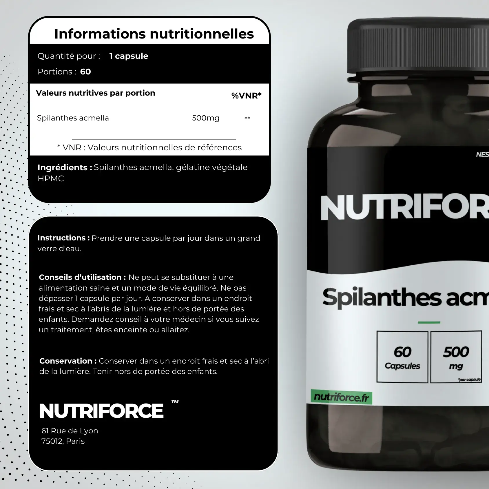 Spilanthes acmella dose, bienfaits, traçabilité