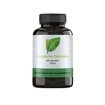photo d'une boite de gélules de cistanche tubulosa pour la musculation et ses nombreux bienfaits. Directement en France et pas sur amazon