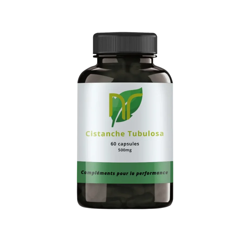 photo d'une boite de gélules de cistanche tubulosa pour la musculation et ses nombreux bienfaits. Directement en France et pas sur amazon