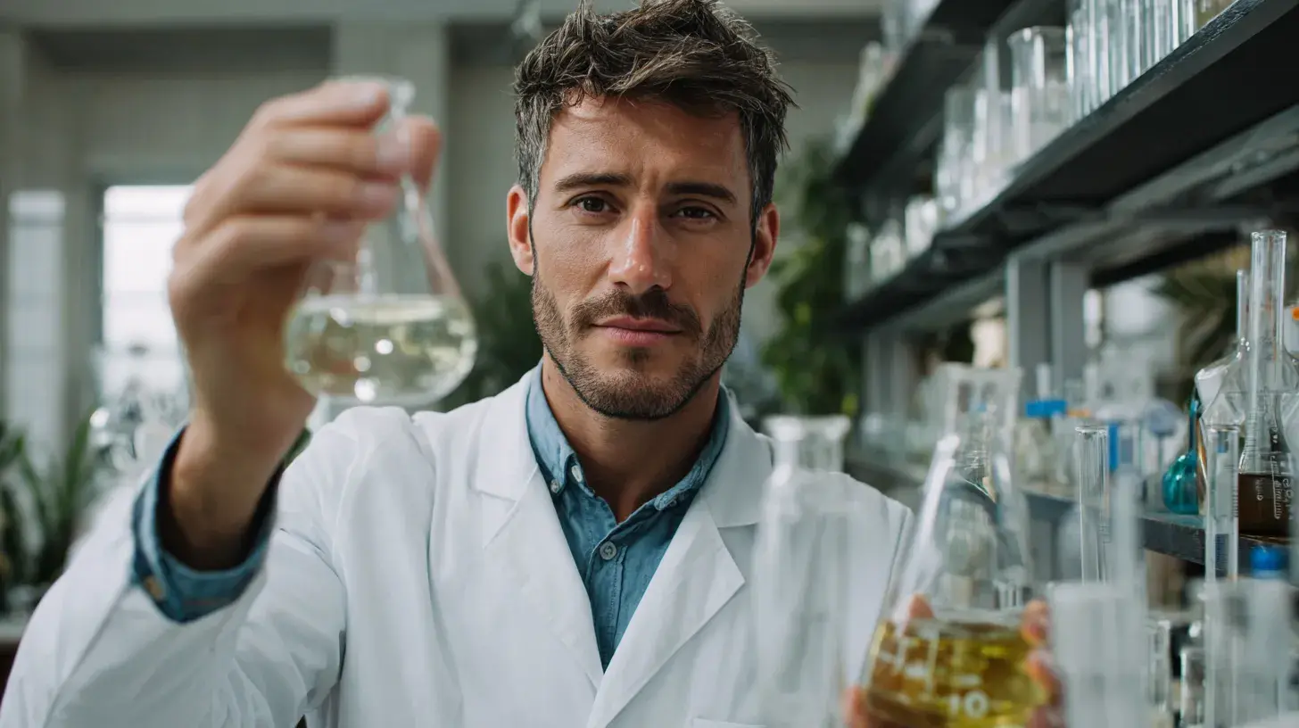 scientifique qui teste l'épicatéchine 