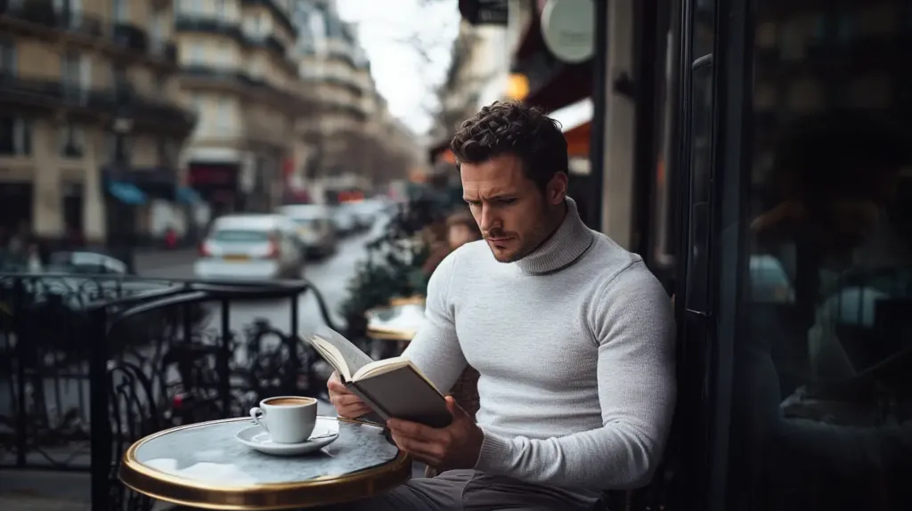 Cette photo montre un homme qui améliore sa mémoire et sa productivité grâce a un complément alimentaire naturel d'alpha GPC pour le focus.