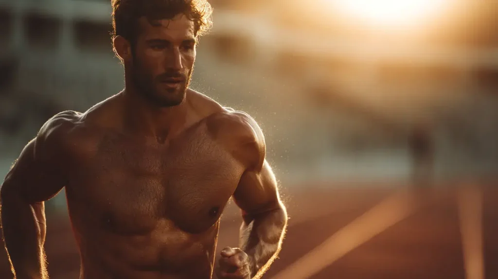 un homme fait du running 
