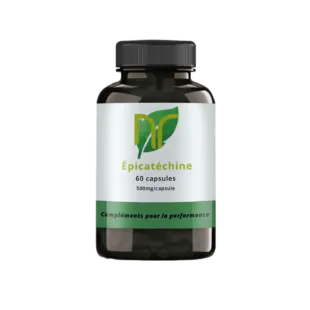 photo d'une boite de 60 gélules et capsules d'épicatéchine, un bloqueur naturel de myostatine pour la musculation