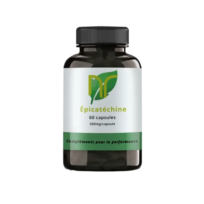 photo d'une boite de 60 gélules et capsules d'épicatéchine, un bloqueur naturel de myostatine pour la musculation