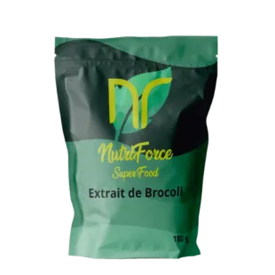 photo d'extrait de Brocoli en poudre ou capsules pour le sulforaphane et la musculation augmente aussi la testostérone