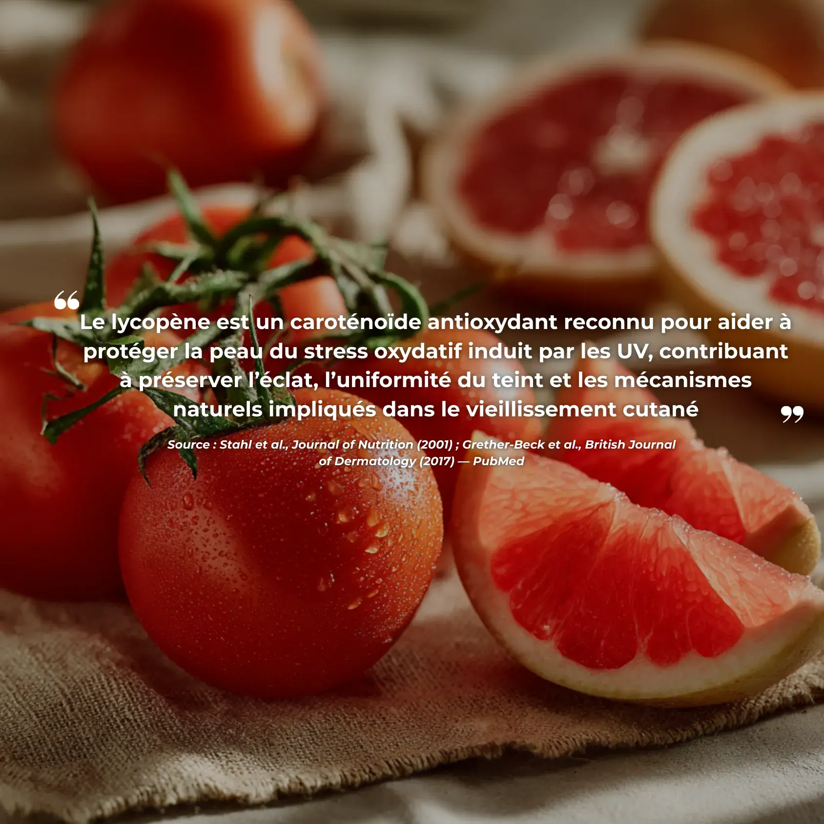 Étude clinique réalisée par Nutriforce sur le lycopène