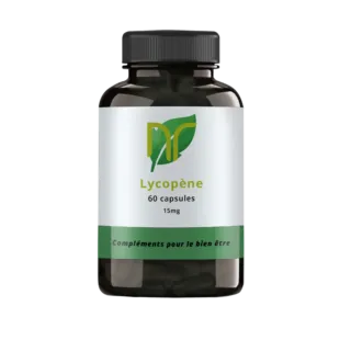 photo d'un boite de compléments alimentaires de lycopène en capsules et gélules pour la musculation, issue de tomate bio avec bienfaits peu dangers et effets secondaires