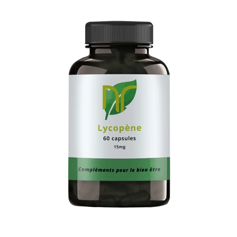 photo d'un boite de compléments alimentaires de lycopène en capsules et gélules pour la musculation, issue de tomate bio avec bienfaits peu dangers et effets secondaires