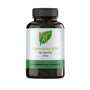 photo d'une boite de capsules de coenzyme q10 pour les cheveux et la peau ainsi que la musculation. prendre de la coenzyme q10 ou coq10 également appelé ubiquinol ou ubiquinone permet d'avoir des bienfaits de la coenz q10 avec ses avis très positifs sur la santé et l'inflammation