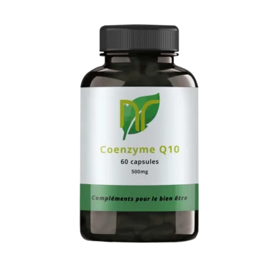 photo d'une boite de capsules de coenzyme q10 pour les cheveux et la peau ainsi que la musculation. prendre de la coenzyme q10 ou coq10 également appelé ubiquinol ou ubiquinone permet d'avoir des bienfaits de la coenz q10 avec ses avis très positifs sur la santé et l'inflammation