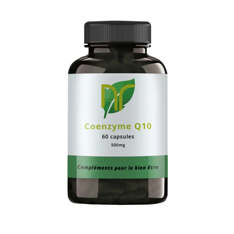 photo d'une boite de capsules de coenzyme q10 pour les cheveux et la peau ainsi que la musculation. prendre de la coenzyme q10 ou coq10 également appelé ubiquinol ou ubiquinone permet d'avoir des bienfaits de la coenz q10 avec ses avis très positifs sur la santé et l'inflammation
