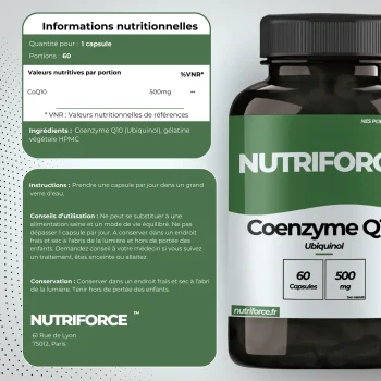 coenzyme q10 ubiquinol complément alimentaire