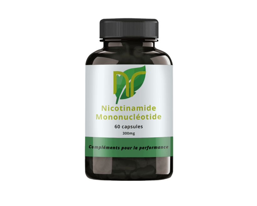 photo de capsules de poudre de nicotinamide mononucléotide pour ses bienfaits sur le vieillissement et l 'anti âge ainsi que pour la peau du visage