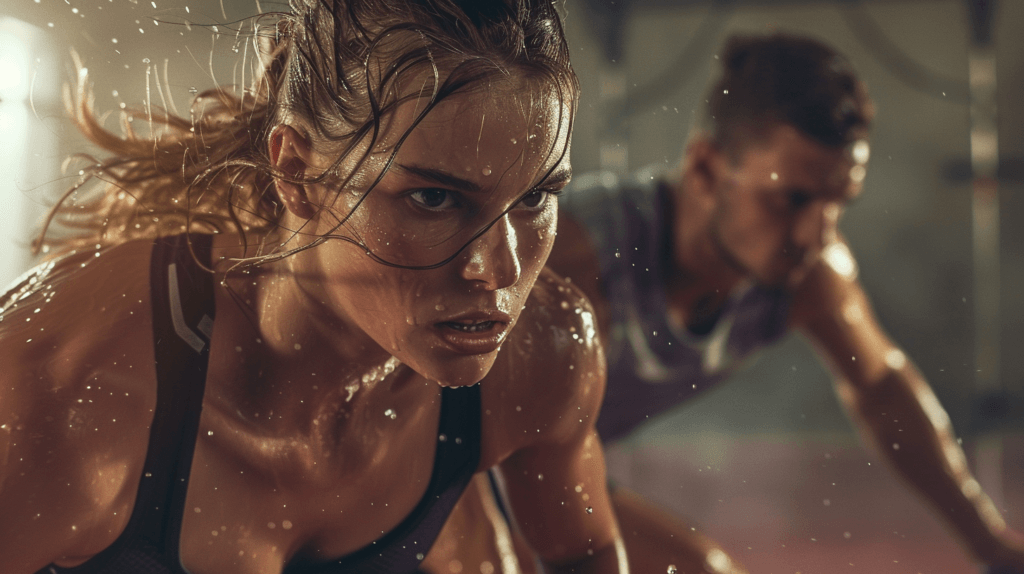 photo de sportifs en train de faire du sport et de perdre du poids grâce à la tyrosine