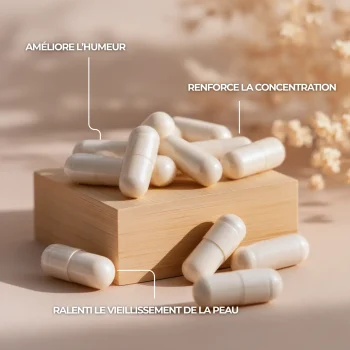 DMAE en gélules pour améliorer l'humeur, ralentir le vieillissement de la peau, améliorer la concentration