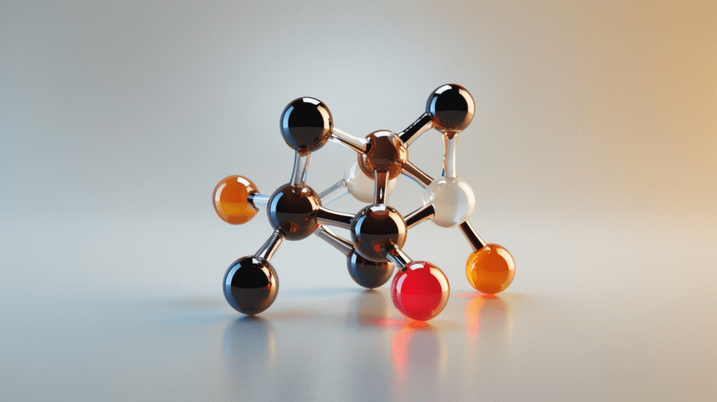 structure chimique d'une molécule de DMAE sans danger et utilisé comme pré-workout avec de nombreux effets