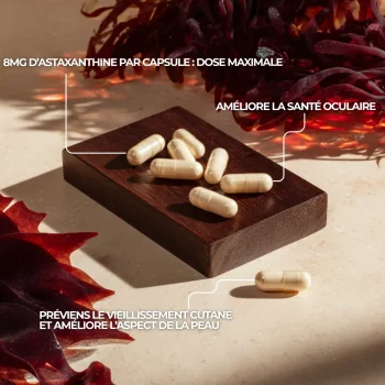 Astaxanthine pour le bien être, soutenir la santé intestinale et réduire l'inflammation chronique
