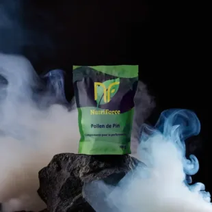 Un sachet de pollen de pin, il s'agit d'un booster de testostérone aux bienfaits nombreux pour la musculation