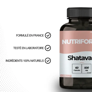 effets du shatavari nutriforce disponible en pharmacie