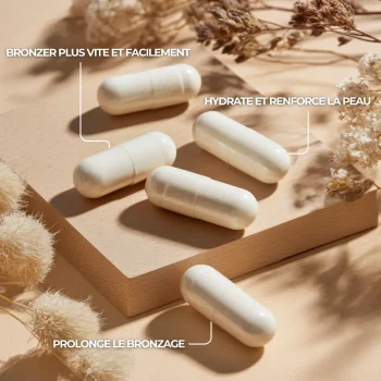 Bronzage + pour bronzer facilement, fortifier la peau et la protéger