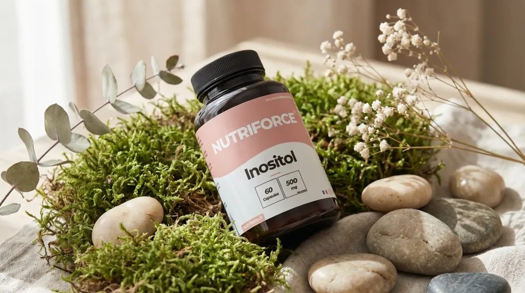 Complément alimentaire d'inositol pour le bien être hormonal, la résistance à l'insuline sous forme de gélules