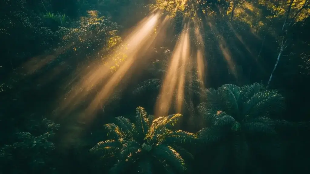 Sur cette image, on voit une forêt de muira puama