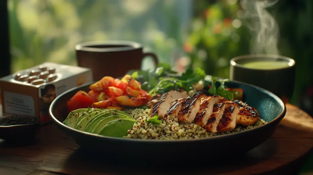 un repas équilibrer pour augmenter sa motivation