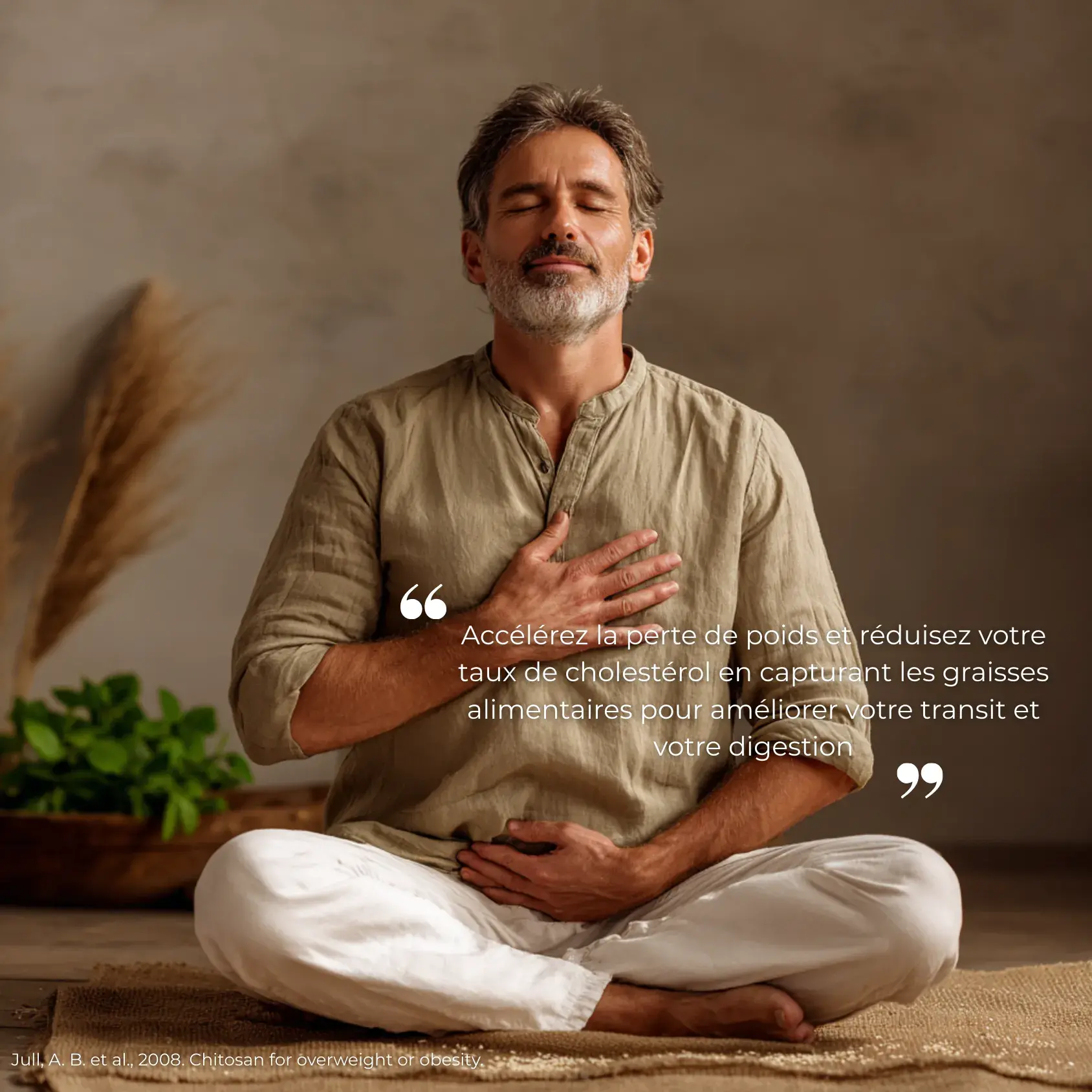 Étude clinique réalisée par Nutriforce sur la chitosan