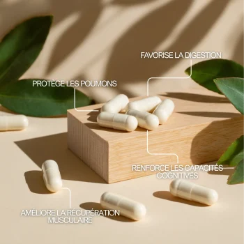 N-acetyl cysteine pour améliorer la récupération musculaire, protéger les poumons et favoriser la digestion