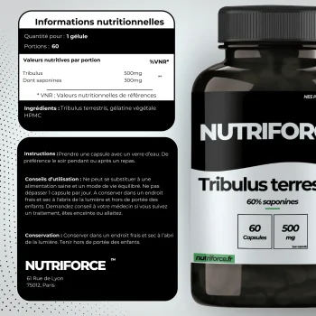 Tribulus terrestris dose, bienfaits, traçabilité