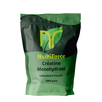 photo de 300g à 1kg de créatine monohydrate créapure concentrée bio pour la musculation et la force