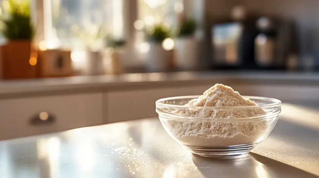 chitosan dans un saladier sur une table