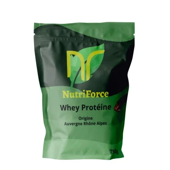 photo de 750g de whey protéine chocolat isolate en sachet de Nutriforce France