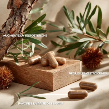 Complexe anti aromatase pour augmenter la téstostérone, réduire les oestrogènes et favoriser la prise de muscle