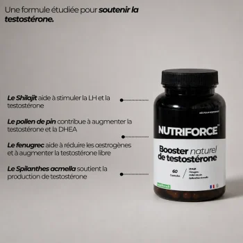 pollen de pin shilajit et ingrédients du booster de testotérone