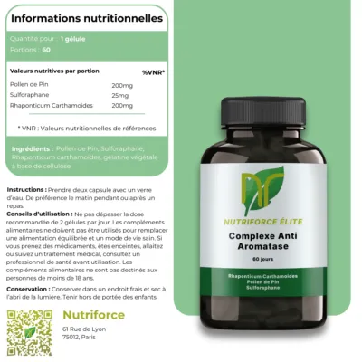 complément alimentaire anti aromatase naturel pour réduire les oestrogènes