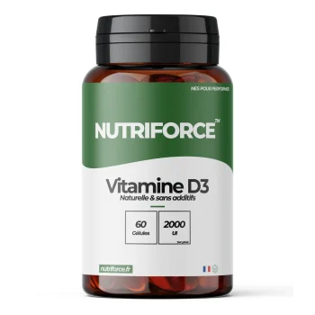 Vitamine D3, pharmacie, complément alimentaire avec de nombreux bienfaits