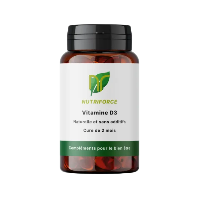 complément alimentaire de vitamine D3 en gélule naturelles