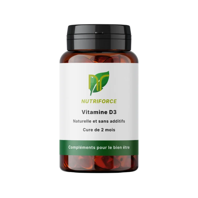 complément alimentaire de vitamine D3 en gélule naturelles