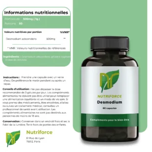 information nutritionnelles desmodium