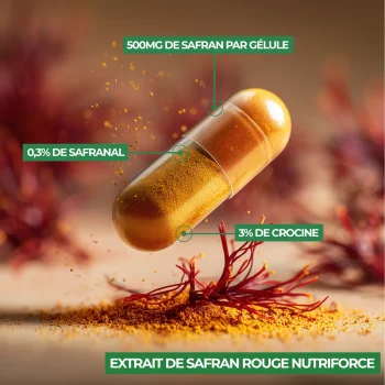 safran nutriforce de meilleur qualité que naali pour son taux de crocine et safranal 10 fois plus élevé