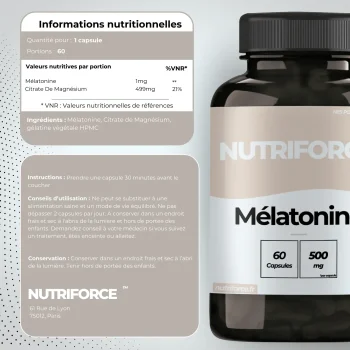 Mélatonine dose, bienfaits, traçabilité