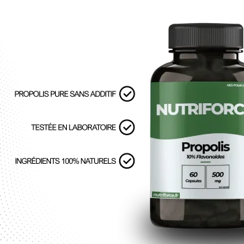 Bienfaits du propolis complément alimentaire pharmaceutique qui a de nombreuses vertus