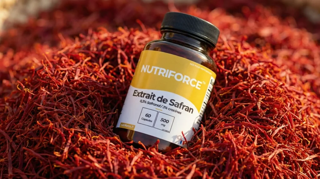 Safran Nutriforce gummies et gélules de safran rouge pour la dépression et l'humeur