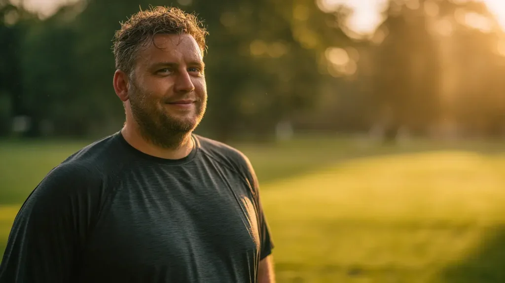 Homme qui perd du poids grâce au fucus vesiculosus