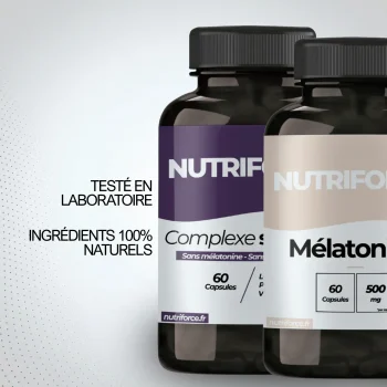 complément alimentaire sommeil, mélatonine testé en laboratoire, et avec des ingrédients 100 % naturels