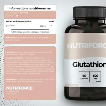 Glutathion en gélules pour le bien-être de la peau