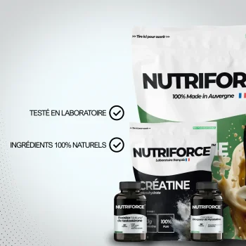 complément alimentaire du pack force nutriforce testé en laboratoire, pur et naturel