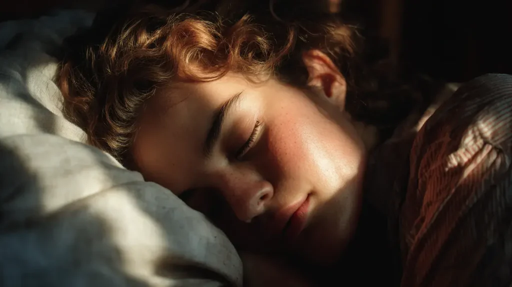 une femme dort